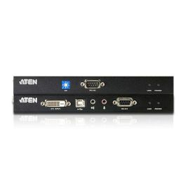 Aten CE600 Extensor KVM USB DVI de Consola Remota con Audio y RS-232, para PC/Servidor hasta 60 Metros de Distancia