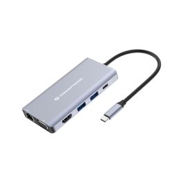 Conceptronic Docking USB-C 10in1 1xHDMI 4K 1xVGA 3xUSB-A 3.0 1xJACK 1x1Gb RJ45 1xLECTOR DE TARJETAS 1xUSB-C Alimentacion 100W Precio: 62.59000033. SKU: B1FDQ87BLB