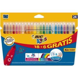 BIC 9117373 Estuche 24 Rotuladores Ultralavables Kid Couleur Trazo 0,8mm Multicolor Precio: 10.50000006. SKU: B18EPVDV49