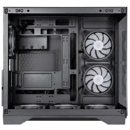 Chieftec Midi Visio GM-30B-TG-OP Caja de PC Negra con Panel de Vidrio Templado para Gaming ATX Micro ATX