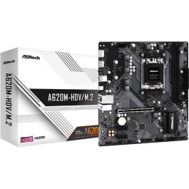 ASRock A620M-HDV/M.2 AMD A620 Socket AM5 micro ATX, Compatible con AMD Ryzen 9 7th Gen, DDR5-SDRAM, 90-MXBLL0-A0UAYZ Precio: 85.78999946. SKU: B1FPAVMFH5