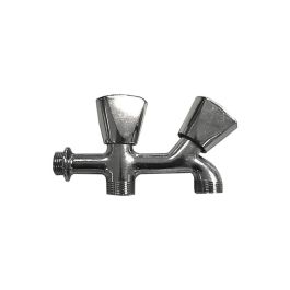Edm Grifo de lavadora doble rosca cromado metal 1/2" Edm Grifo de lavadora doble rosca cromado metal 1/2" Precio: 21.49999995. SKU: S7914632