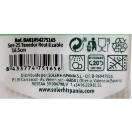 Algon Set 25 Tenedor Eco 16.5 cm (36 Unidades)