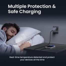 UGREEN 35041 Nexode S Cargador Rápido USB-C GaN de 30W para Teléfono Móvil, Batería Portátil, Teléfono Gris