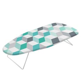 Metaltex Tabla de Planchar de Sobremesa Alcor Estampado Cubos con Lámina Nido de Abeja, 34 x 75 cm, Incluye Gancho - Modelo Alcor Precio: 23.50000048. SKU: B1FP3NLVRX