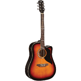 Guitarra Acústica Dreadnought Ranger 6 A/E Cutaway - Brown Sunburst