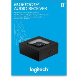 Logitech Adaptador de Audio Bluetooth para Altavoces, Convierte Sistema de Sonido en Inalámbrico, Conexión Multipunto RCA 3.5mm