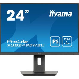 iiyama XUB2495WSU-B7 Monitor 24.1" 16:10 FHD IPS 4ms 75Hz HDMI DP USB con Altavoces y Pivot Negro
