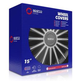 Sparco Tapacubos Torino 15" Negro-Plata Cs5 SPC1593BKSV