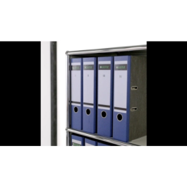 Funda multitaladro Leitz con fuelle DIN A4, 170 mc, cristal, pack 10 unidades