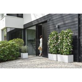 Jardinera Elho Vivo Next Square 40 - Blanco - Ø 39 x H 38 cm - interior/exterior - 100% reciclado