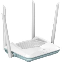 D-Link Router Wifi 6 R15 Eagle, Doble Banda (2.4GHz/5GHz), 4 Antenas, Gigabit Ethernet, Compatible con Asistente de Google