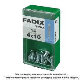 Fadix Tornillo métrica M 4x10mm Acero Din 965 Cabeza Plana - 10915750