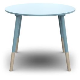 Conjunto de 1 mesa + 2 sillas FIRMIANA - Estilo escandinavo - colores: azul tormenta y madera natural - DEMEYERE Conjunto de 1 mesa + 2 sillas FIRMIANA - Estilo escandinavo - colores: azul tormenta y madera natural - DEMEYERE