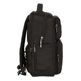 Safta Business Mochila para portátil de 15,6" con USB y 2 bolsillos, Negra, 31x44x13cm