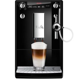 Melitta E957-101 Cafetera Espresso Automática Caffeo Solo & Perfect Molinillo Integrado Cappuccinatore 15 Bares 1400W Negra