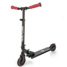 Ociotrends Patinete 2 Ruedas Honeycomb, Luces LED en Plataforma y Ruedas, Edad +5 Años, Material Polipropileno, Color Rojo