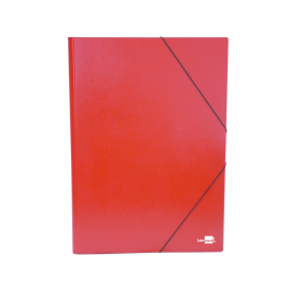 Liderpapel Carpeta para Planos A3, Cartón Gofrado, Cierre con Gomas, Pintado UVI, Rojo