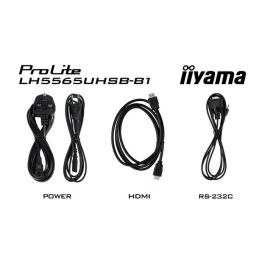 iiyama LH5565UHSB-B1 pantalla de señalización Diseño de quiosco 138,7 cm (54.6") LED Wifi 800 cd / m² 4K Ultra HD Negro Procesador incorporado Android 11 24/7 iiyama LH5565UHSB-B1 pantalla de señalización Diseño de quiosco 138,7 cm (54.6") LED Wifi 800 cd / m² 4K Ultra HD Negro Procesador incorporado Android 11 24/7