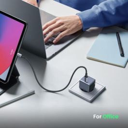 UGREEN 35041 Nexode S Cargador Rápido USB-C GaN de 30W para Teléfono Móvil, Batería Portátil, Teléfono Gris