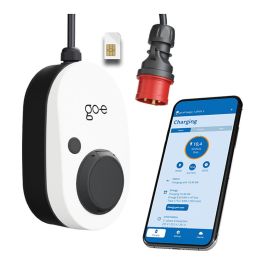 go-eCharger Gemini flex 2.0, 11 kW (16A 3 fases) Estación de Carga Móvil, 4G/LTE, Wi-Fi, eSIM
