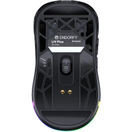 Endorfy LIV Plus Wireless Ratón Gaming Inalámbrico Negro con Estación de Carga