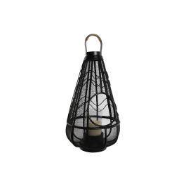 Portavela Colonial DKD Home Decor Negro 28 x 50 x 28 cm