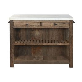 Isla Cocina Item Home DKD Home Decor Natural Blanco 60 x 97 x 120 cm Isla Cocina Item Home DKD Home Decor Natural Blanco 60 x 97 x 120 cm