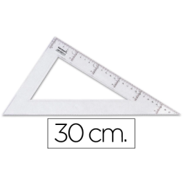 Liderpapel Cartabón de Plástico Transparente 30 cm Biselado y Graduado Precio: 18.94999997. SKU: B1GWGJ87SZ