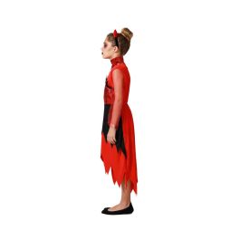 Disfraz de Halloween Niña Demonio Rojo y Negro 10-12 Años - Incluye Vestido, Diadema y Cuello Disfraz de Halloween Niña Demonio Rojo y Negro 10-12 Años - Incluye Vestido, Diadema y Cuello