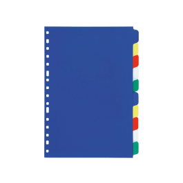 Liderpapel Separador 10 separadores folio 16 taladros plastico