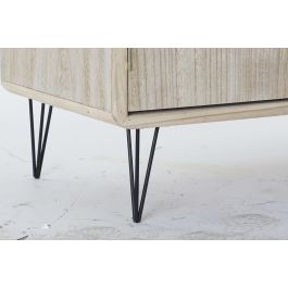 DKD Home Decor Buffet Morefond Indus Natural Negro 41 x 65 x 120 cm Metal Paulownia