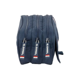 Portatodo Triple El Ganso Eclipse Azul marino 21,5 x 10 x 8 cm