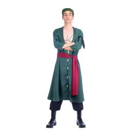 My Other Me Disfraz Roronoa Zoro con Crema para Pelo, Pendientes, Chaqueta, Pañuelo, Fajín y Pantalón – Talla S