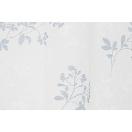 DKD Home Decor Cortina Visillo Shabby de Hojas Azul y Blanco 270 x 140 cm Poliéster Pack 2 Unidades 110 gsm DKD Home Decor Cortina Visillo Shabby de Hojas Azul y Blanco 270 x 140 cm Poliéster Pack 2 Unidades 110 gsm