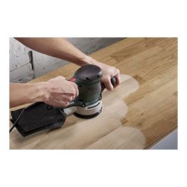 Wolfcraft Hojas de lijar adhesivas de corindón perforadas Ø125 mm Grano 80 Pack 5 uds