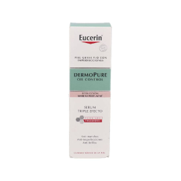 Eucerin DERMOPURE Oil Control Serum Triple Efecto 40 ml – Tratamiento Anti-Acné, Antimanchas y Matificante para Piel Grasa