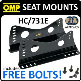 Soporte OMP HC731E Acero 2 Piezas 38 cm Negro Lateral Base de Asiento Soporte OMP HC731E Acero 2 Piezas 38 cm Negro Lateral Base de Asiento