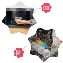 Badabulle Set de 12 tarros de almacenamiento para bebés 250ml, herméticos, graduados, aptos microondas, lavavajillas, congelador, Sin BPA, Made in France Badabulle Set de 12 tarros de almacenamiento para bebés 250ml, herméticos, graduados, aptos microondas, lavavajillas, congelador, Sin BPA, Made in France