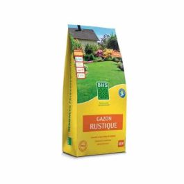 Césped - BHS - Césped rústico - 5 kg - Jardines tradicionales - Todo tipo de suelo - Denso y estético - Instalación rápida y duradera