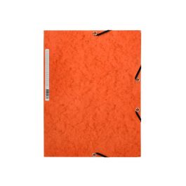 Carpeta Q-Connect Gomas Kf02170 Carton Simil-Prespan Solapas 320x243 mm Naranja