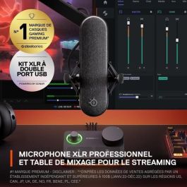 Micrófono para juegos XLR con calidad de estudio - STEELSERIES - ALIAS PRO - Negro Micrófono para juegos XLR con calidad de estudio - STEELSERIES - ALIAS PRO - Negro