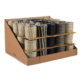 Mica Decorations Cesto modelo Alexis negro y beige ø10 x 9 cm