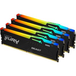 Kingston FURY Beast 64GB 6000MT/s DDR5 CL40 DIMM Kit de 4 RGB XMP Precio: 491.95000008. SKU: B188HVM5P7