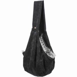Bolso Bandolera para Mascotas Trixie Soft Negro Gris 22 × 20 × 60 CM