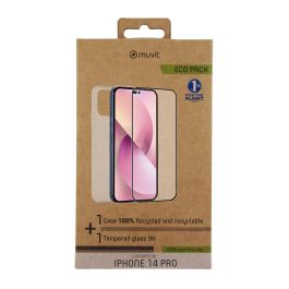 Muvit Funda y Protector de Pantalla Eco para iPhone 14 Pro - 100% Reciclable, Vidrio Templado 9H Precio: 25.4999998. SKU: S7813324
