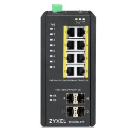 Zyxel RGS200-12P Switch Gestionado L2 Gigabit Ethernet con PoE Negro