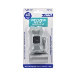 Nayeco Portabolsas Higiénicas Forma Hueso con 2 Rollos (20 Bolsas Cada Uno) 32x22cm
