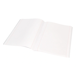 Liderpapel Libreta A4 Tapa Blanda 80 Hojas 60gr Liso con Doble Margen Negra