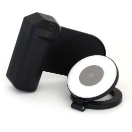 RealPower Selfie MagFree. Selfie Holder con Flash LED. Batería 4.800mAh. Universal Negro/Blanco